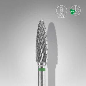 Staleks Pro Carbide Nail Drill Bit Corn Green EXPERT (Coarse)